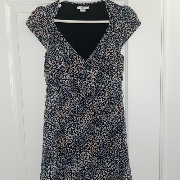 Bar Iii Womens Sequin Striped Dress Black Size X Small main image 0